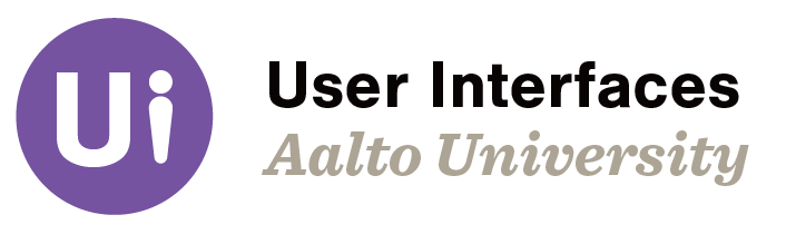 User Interfaces group, Aalto University